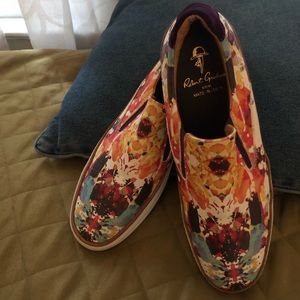 Robert Graham Wild Leather Hanover Slip Ons Sz 12D